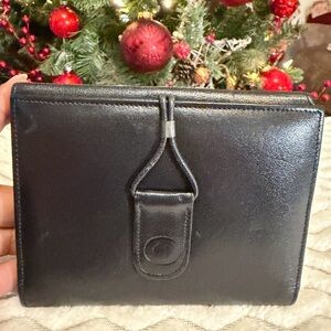 Dior Christian Dior Black Leather bifold